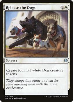 2020 Magic The Gathering Jumpstart #004 Release the Dogs Front