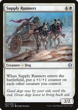 2020 Magic The Gathering Jumpstart #007 Supply Runners Front
