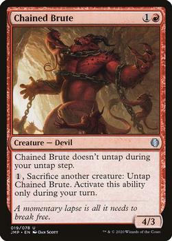 2020 Magic The Gathering Jumpstart #019 Chained Brute Front