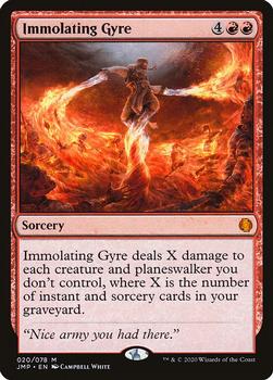 2020 Magic The Gathering Jumpstart #020 Immolating Gyre Front