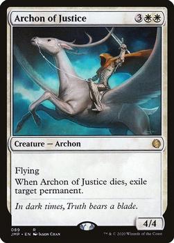 2020 Magic The Gathering Jumpstart #089 Archon of Justice Front