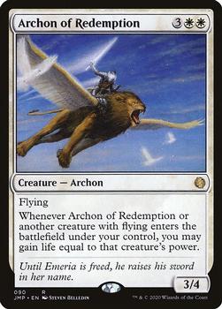 2020 Magic The Gathering Jumpstart #090 Archon of Redemption Front