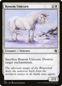 2020 Magic The Gathering Jumpstart #131 Ronom Unicorn Front