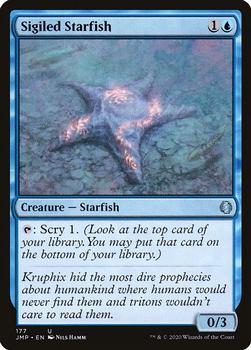 2020 Magic The Gathering Jumpstart #177 Sigiled Starfish Front