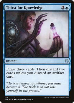 2020 Magic The Gathering Jumpstart #183 Thirst for Knowledge Front