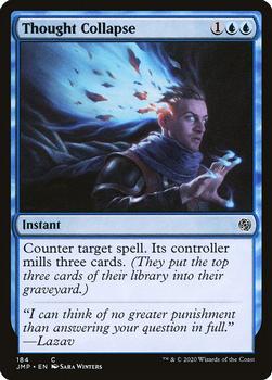 2020 Magic The Gathering Jumpstart #184 Thought Collapse Front