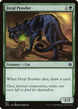 2020 Magic The Gathering Jumpstart #397 Feral Prowler Front
