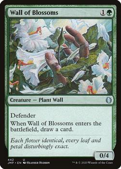 2020 Magic The Gathering Jumpstart #442 Wall of Blossoms Front