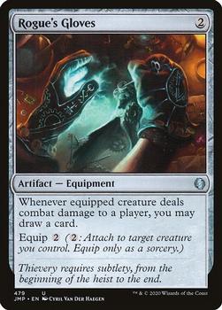 2020 Magic The Gathering Jumpstart #479 Rogue's Gloves Front