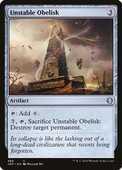 2020 Magic The Gathering Jumpstart #489 Unstable Obelisk Front