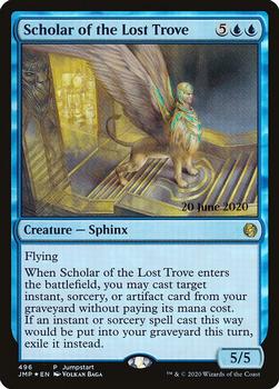 2020 Magic The Gathering Jumpstart #496 Scholar of the Lost Trove Front