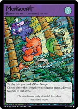 2004 Wizards of the Coast Neopets Mystery Island #91 Monsoon Front