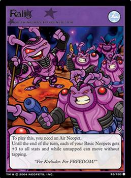 2004 Wizards of the Coast Neopets Return of Dr. Sloth #93 Rally Front