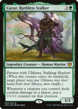 2020 Magic The Gathering Commander #005 Cazur, Ruthless Stalker Front