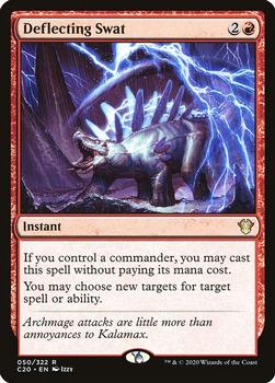 2020 Magic The Gathering Commander #050 Deflecting Swat Front