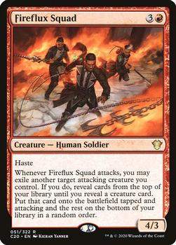 2020 Magic The Gathering Commander #051 Fireflux Squad Front