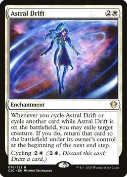 2020 Magic The Gathering Commander #076 Astral Drift Front