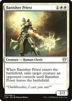 2020 Magic The Gathering Commander #077 Banisher Priest Front