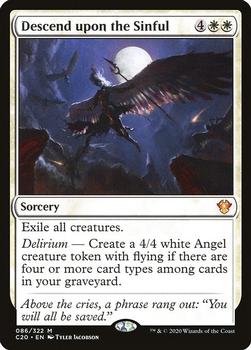 2020 Magic The Gathering Commander #086 Descend upon the Sinful Front