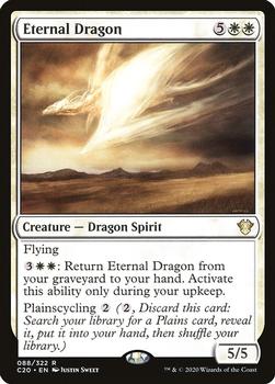 2020 Magic The Gathering Commander #088 Eternal Dragon Front