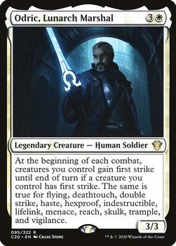 2020 Magic The Gathering Commander #095 Odric, Lunarch Marshal Front