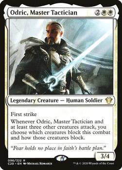 2020 Magic The Gathering Commander #096 Odric, Master Tactician Front