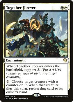 2020 Magic The Gathering Commander #105 Together Forever Front