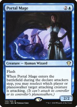 2020 Magic The Gathering Commander #122 Portal Mage Front