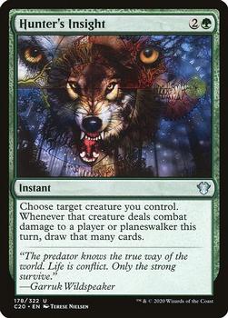 2020 Magic The Gathering Commander #178 Hunter's Insight Front