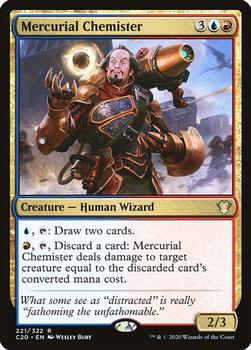 2020 Magic The Gathering Commander #221 Mercurial Chemister Front
