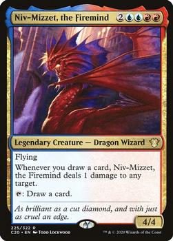 2020 Magic The Gathering Commander #225 Niv-Mizzet, the Firemind Front