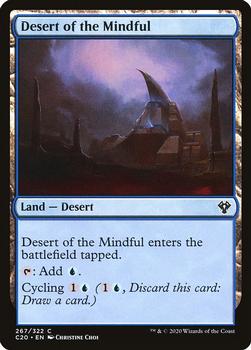 2020 Magic The Gathering Commander #267 Desert of the Mindful Front