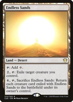 2020 Magic The Gathering Commander #272 Endless Sands Front
