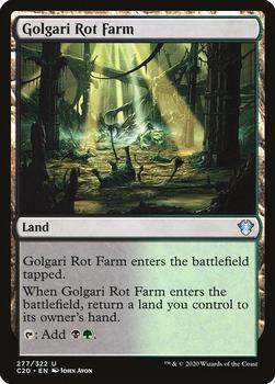 2020 Magic The Gathering Commander #277 Golgari Rot Farm Front
