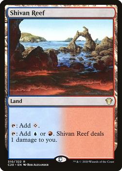 2020 Magic The Gathering Commander #310 Shivan Reef Front