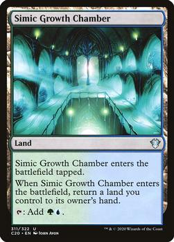 2020 Magic The Gathering Commander #311 Simic Growth Chamber Front