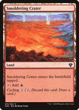 2020 Magic The Gathering Commander #313 Smoldering Crater Front