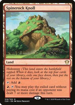 2020 Magic The Gathering Commander #316 Spinerock Knoll Front