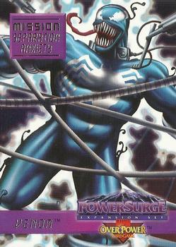 1995 Fleer Marvel Overpower PowerSurge - Mission Separation Anxiety #1 Venom Front