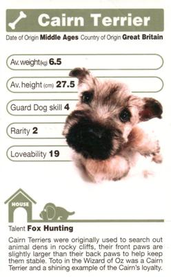 2005 Top Trumps The Dog Artlist Collection #NNO Cairn Terrier Front