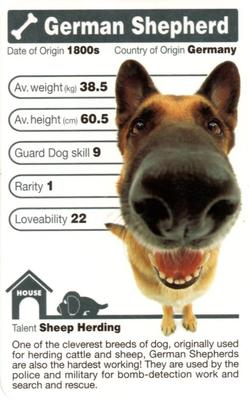2005 Top Trumps The Dog Artlist Collection #NNO German Shepherd Front