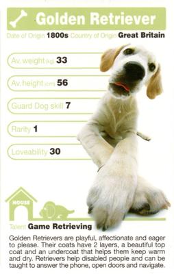 2005 Top Trumps The Dog Artlist Collection #NNO Golden Retriever Front