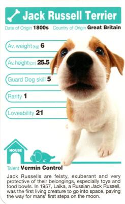 2005 Top Trumps The Dog Artlist Collection #NNO Jack Russell Terrier Front