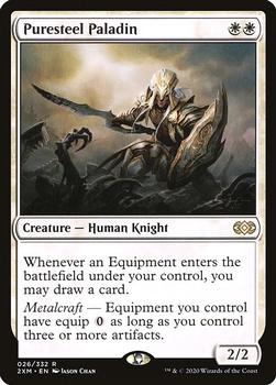 2020 Magic: The Gathering Double Masters #026 Puresteel Paladin Front