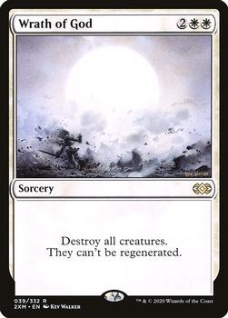 2020 Magic: The Gathering Double Masters #039 Wrath of God Front