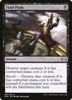 2020 Magic: The Gathering Double Masters #093 Fatal Push Front