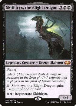 2020 Magic: The Gathering Double Masters #107 Skithiryx, the Blight Dragon Front