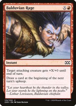 2020 Magic: The Gathering Double Masters #115 Balduvian Rage Front