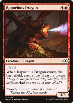 2020 Magic: The Gathering Double Masters #140 Rapacious Dragon Front