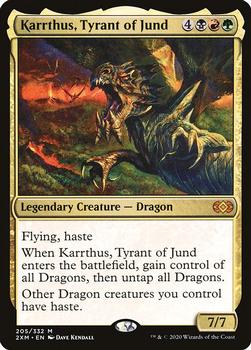 2020 Magic: The Gathering Double Masters #205 Karrthus, Tyrant of Jund Front